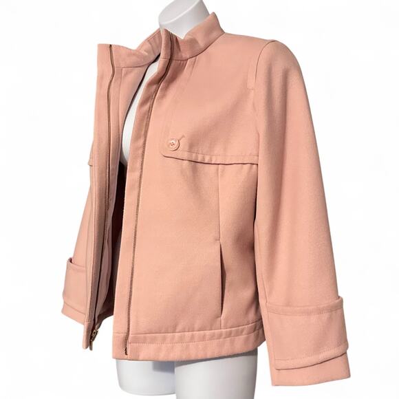 Chico’s Casey Plush Pink Jacket Size 3 / XL Soft Zip Front Cozy Chic Layering - Picture 6 of 8